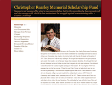 Tablet Screenshot of chrisrearleymemorialscholarship.com